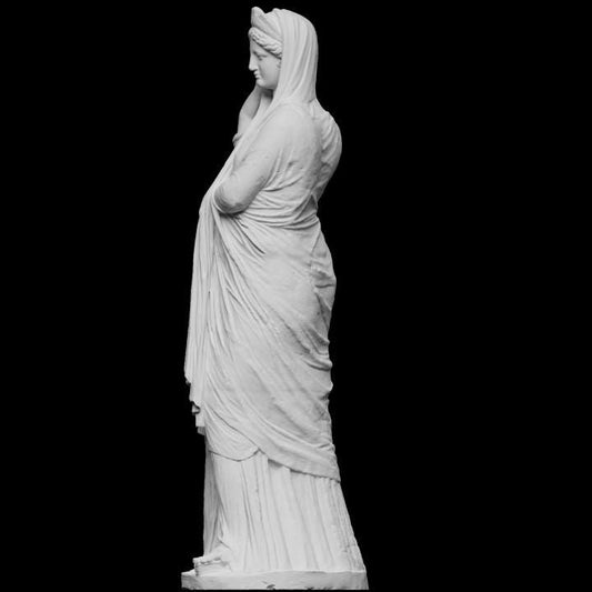 12K Resin Pudicitia Statue: Roman Goddess of Modesty Sculpture