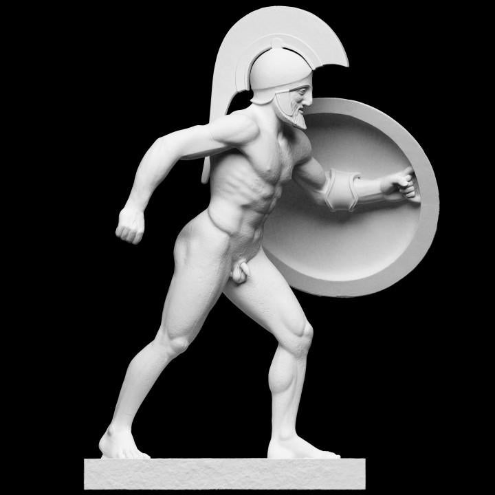 Temple of Aphaia Sculpture: 12K Resin Greek Art Trojan War Pediment