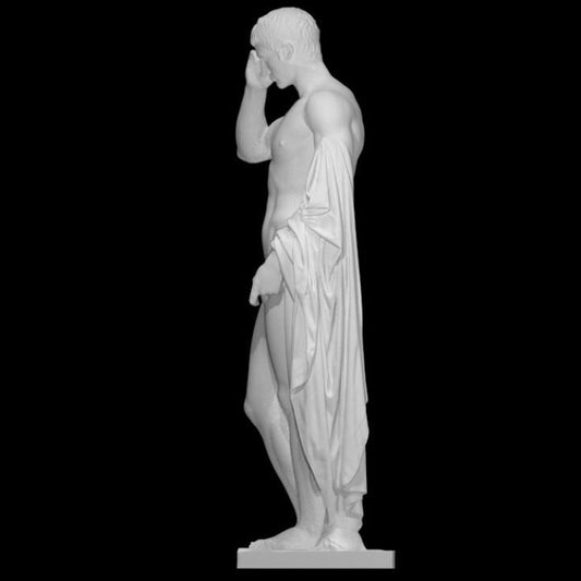 Marcellus as Hermes Logios – 12K Premium Resin Sculpture Inspired by Ancient Roman Portraits Combining Imperial and Divine Imagery
