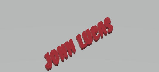 Personalized 3D Name Design STL File: Custom Font (Digital Download)