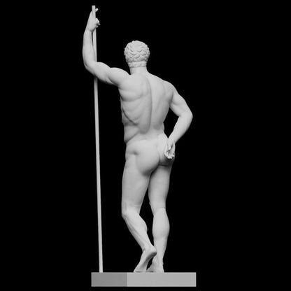 Pergamene Prince Sculpture: 12K Resin Hellenistic Royal Portrait