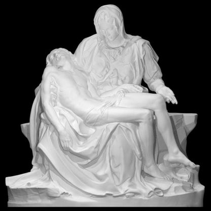Michelangelo’s La Pietà – 12K Resin Sculpture Depicting the Virgin Mary and Christ