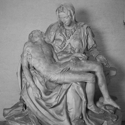 Michelangelo’s La Pietà – 12K Resin Sculpture Depicting the Virgin Mary and Christ