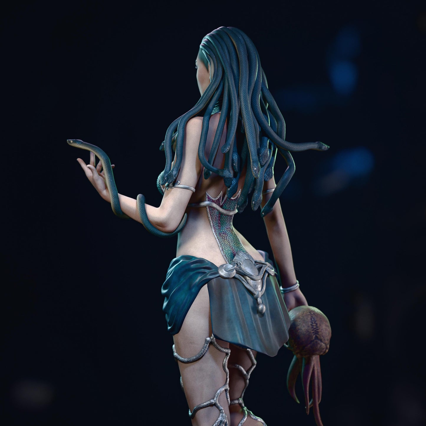 Medusa Mythology Model: 12K Resin Figure, Unpainted GK Kit