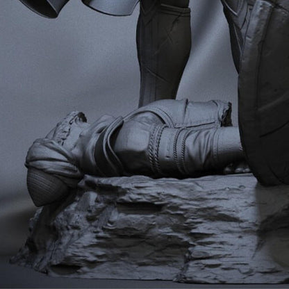 Spartan Warlord King | 12K Resin Print | Mythology Resin Figure | Unassembled / Unpainted GK Kit