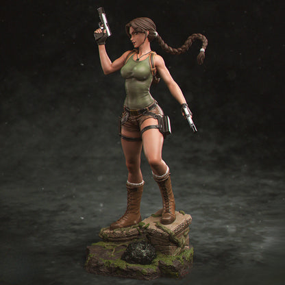 Emerald Tomb Huntress | 12K Resin Print | Femme Fatale Fantasy Figure | Unassembled / Painted GK Kit