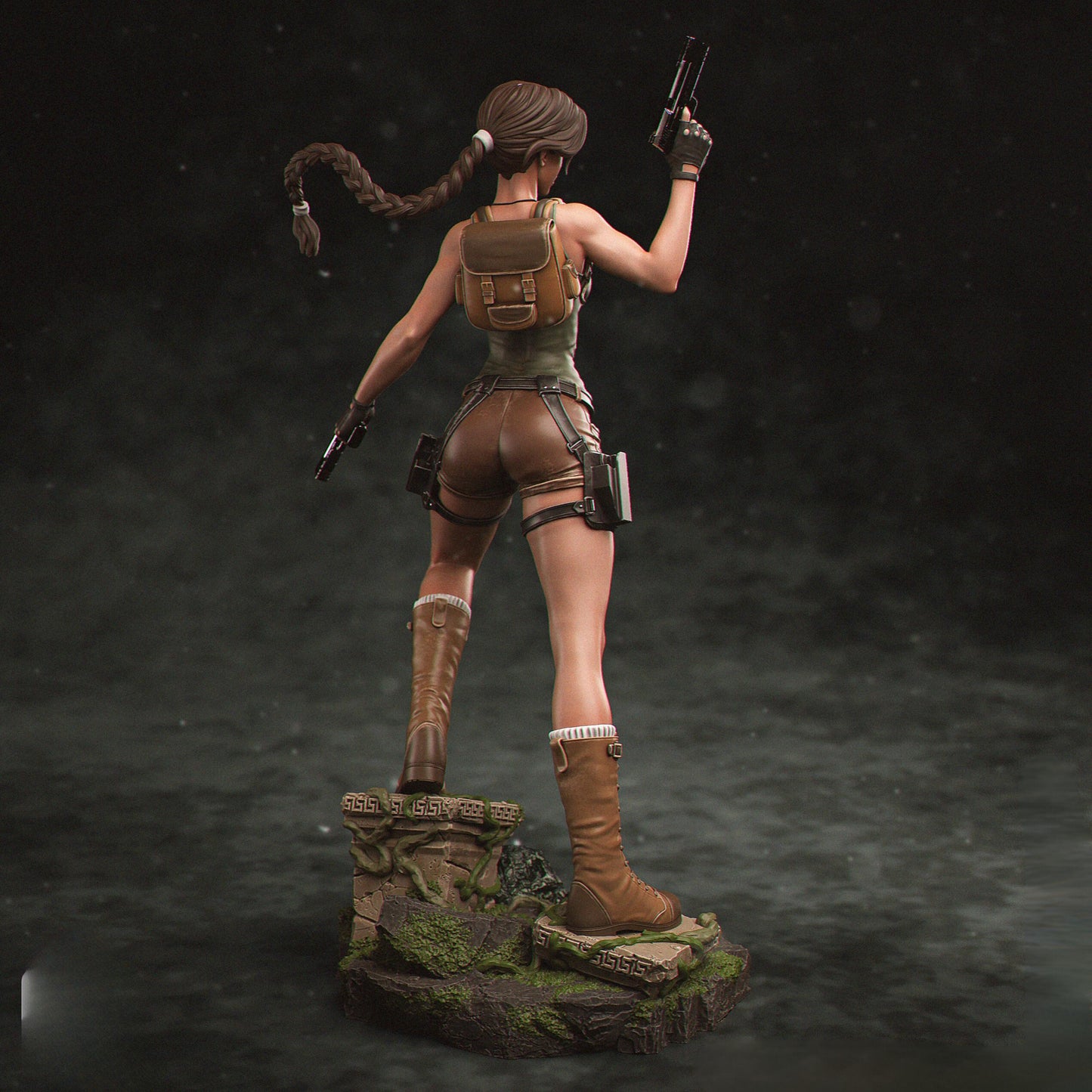 Emerald Tomb Huntress | 12K Resin Print | Femme Fatale Fantasy Figure | Unassembled / Painted GK Kit