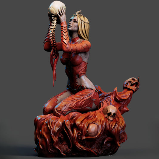 Crimson Dagger Mistress | 12K Resin Print | Femme Fatale Fantasy Figure | Unassembled / Painted GK Kit