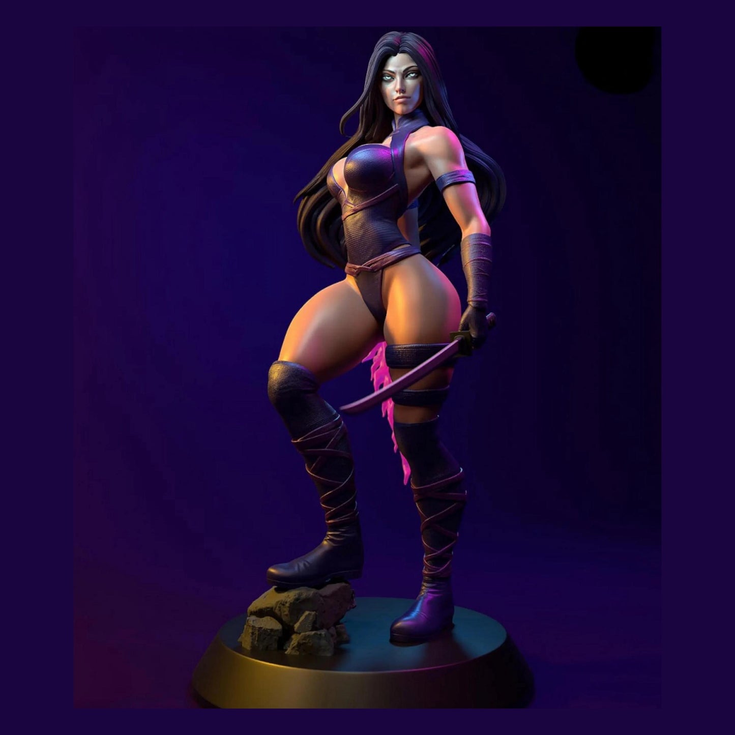 Shadow Ninja Warrior Resin Figure – 12K High Detail – Unpainted – Fantasy Model Kit