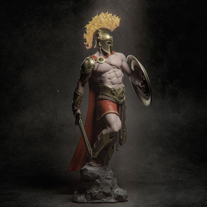 Ares Greek God Figure: 12K Resin Print, Unpainted/Painted CA3D Fan Art