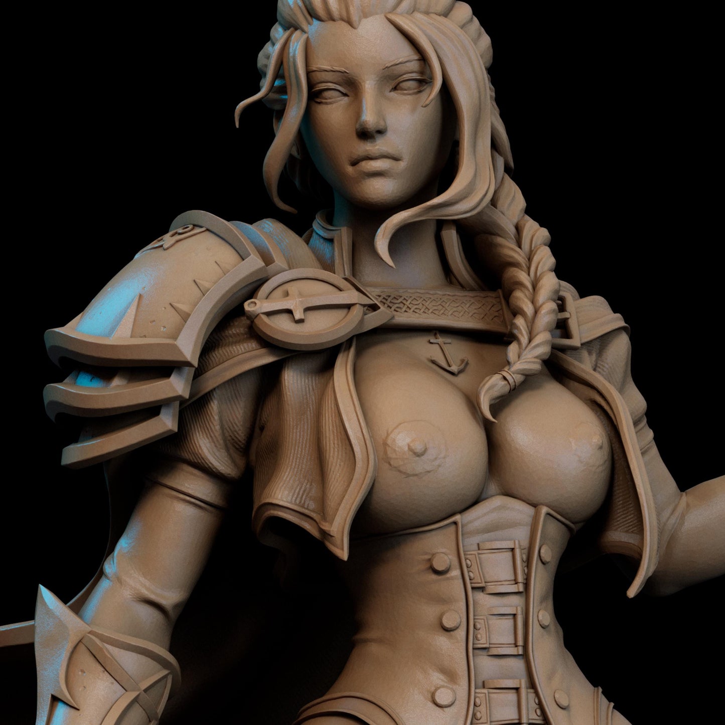 Frostveil Sorceress | 12K Resin Print |NSFW Femme Fatale Fantasy Figure | Unassembled / Painted GK Kit
