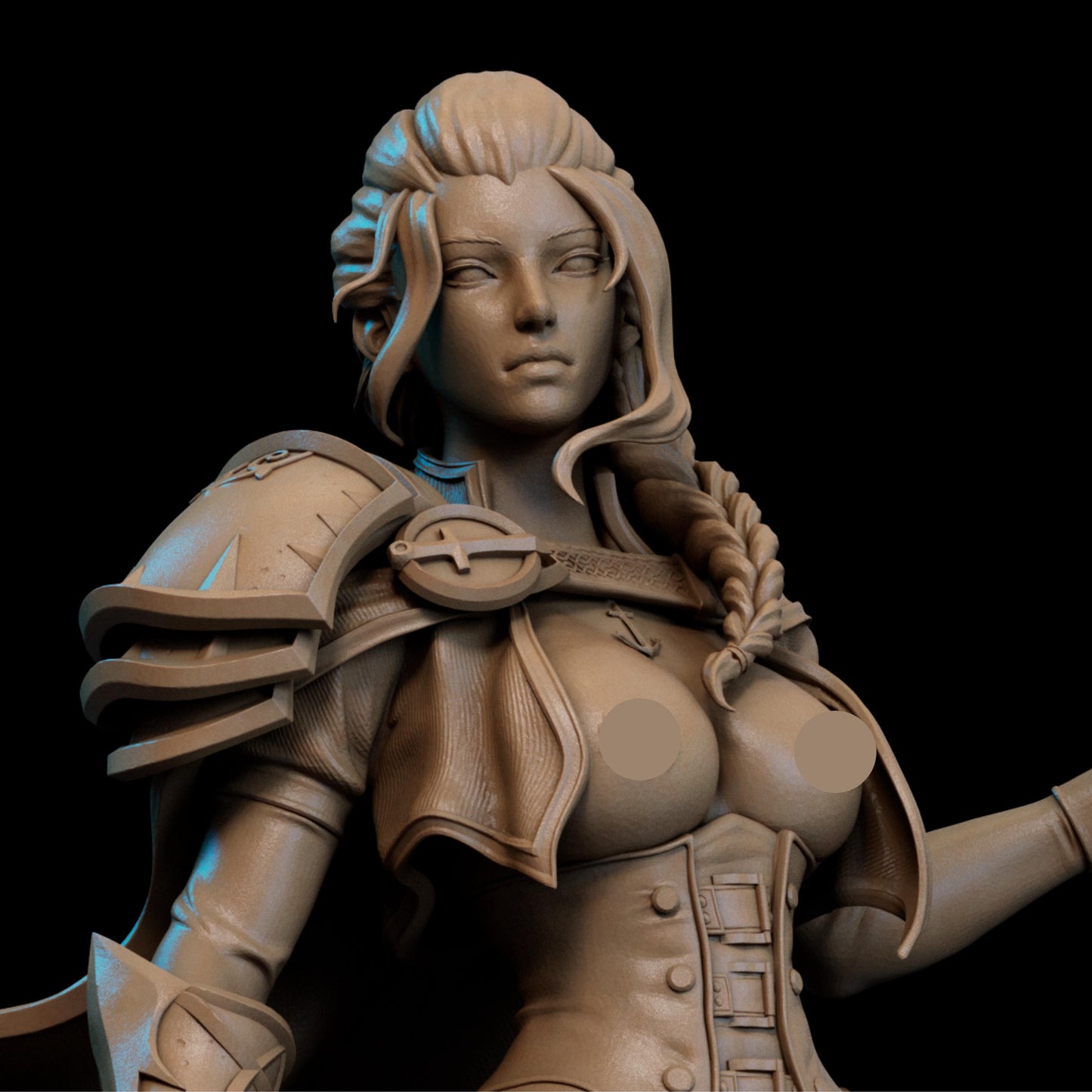 Frostveil Sorceress | 12K Resin Print |NSFW Femme Fatale Fantasy Figure | Unassembled / Painted GK Kit