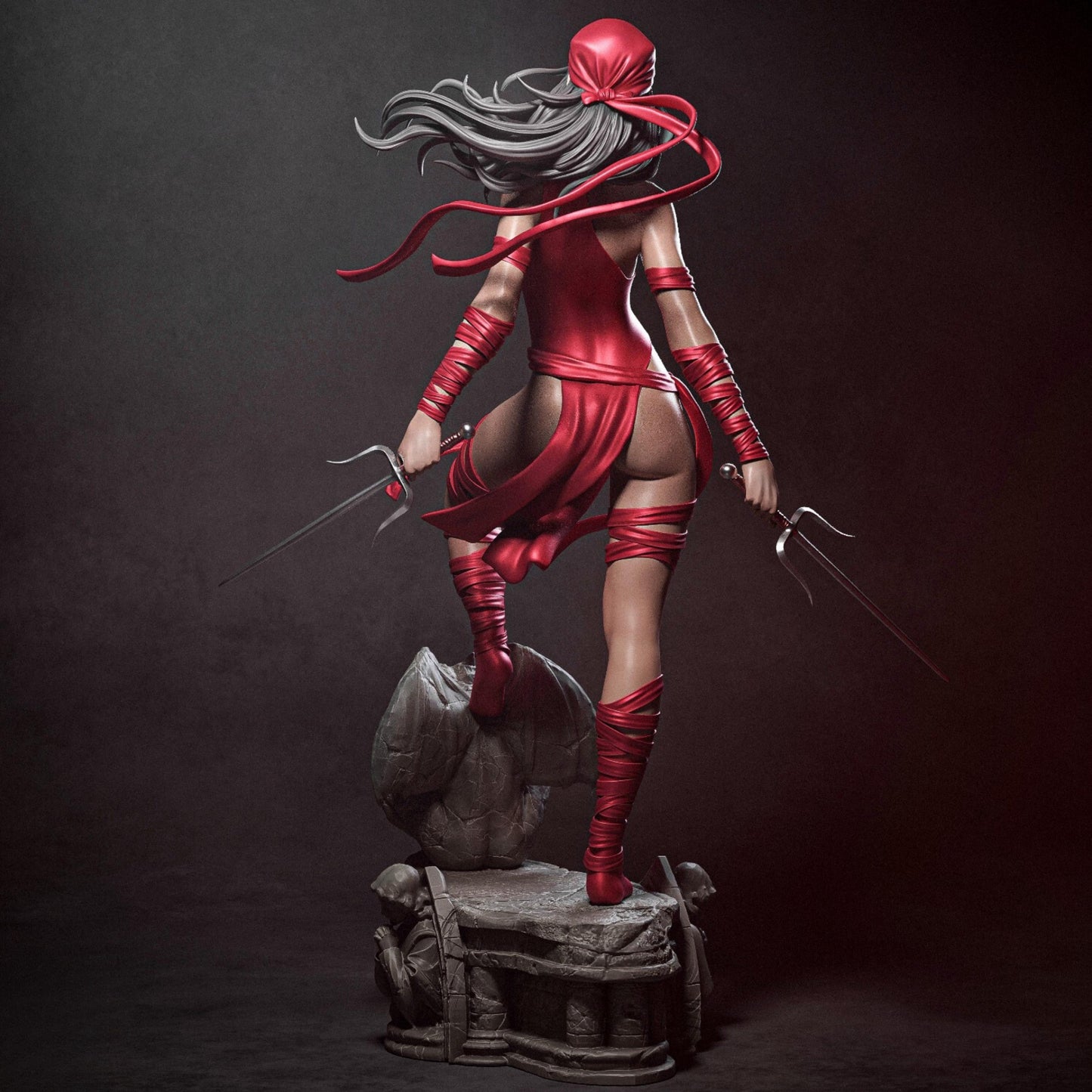 Scarlet Blade Assassin | 12K Resin Print | Femme Fatale Fantasy Figure | Unassembled / Painted GK Kit