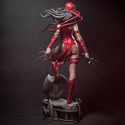 Scarlet Blade Assassin | 12K Resin Print | Femme Fatale Fantasy Figure | Unassembled / Painted GK Kit