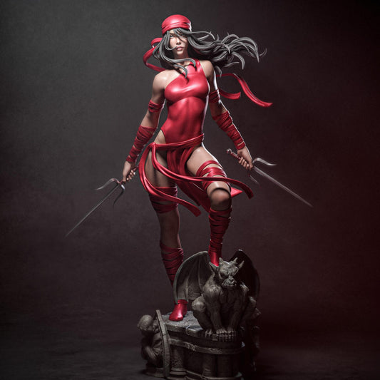 Scarlet Blade Assassin | 12K Resin Print | Femme Fatale Fantasy Figure | Unassembled / Painted GK Kit