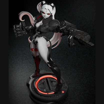 Iron Vixen Smasher | 12K Resin Print | Femme Fatale Fantasy Figure | Unassembled / Painted GK Kit