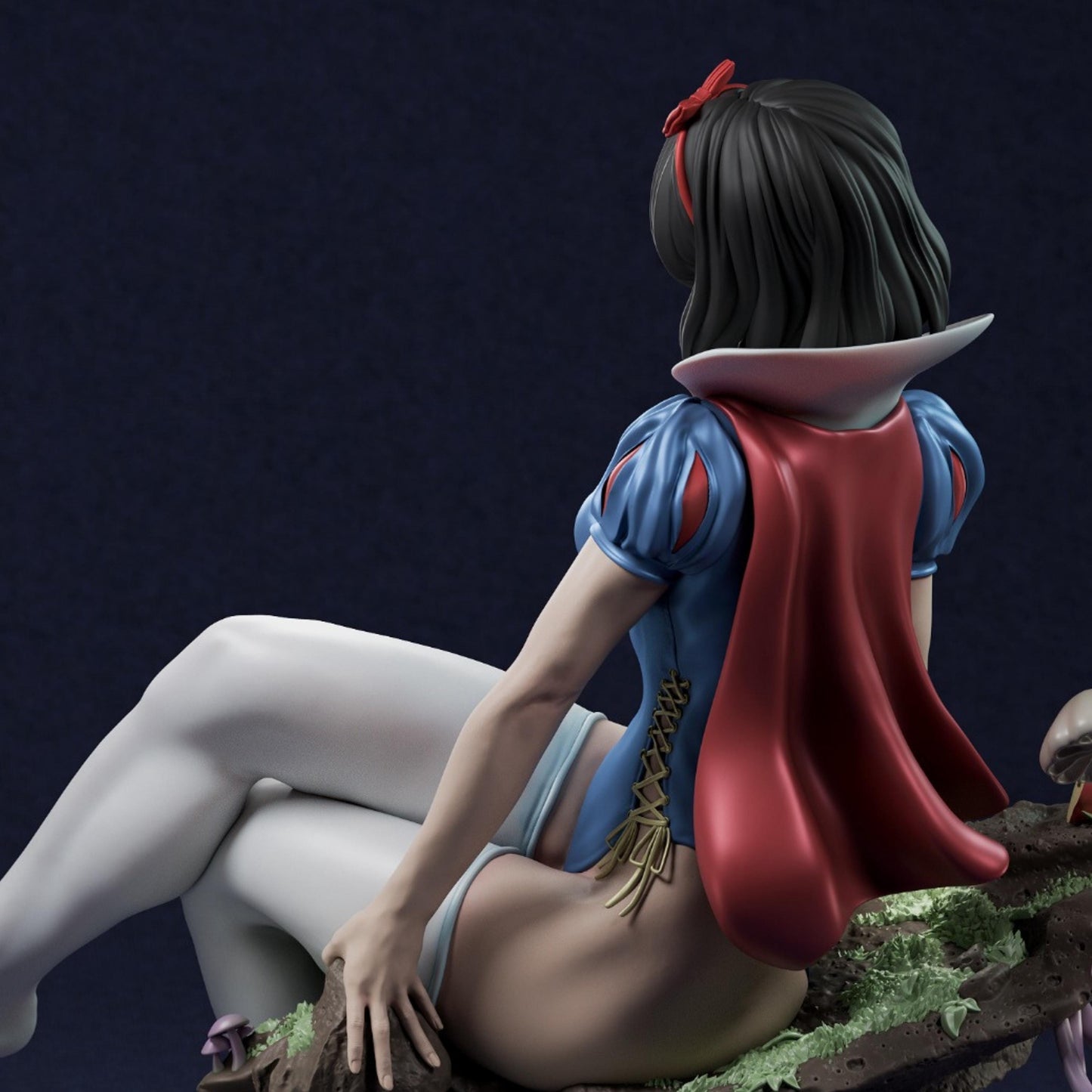 Ivory Rose Enchantress | 12K Resin Print | Femme Fatale Fantasy Figure | Unassembled / Unpainted GK Kit