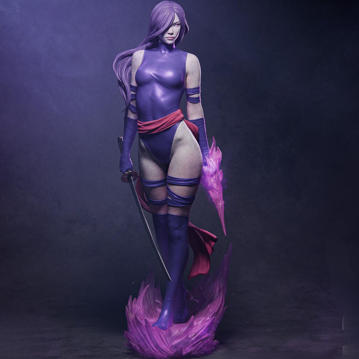 Shadow Samurai Woman Resin Figure – 12K High Detail – Unpainted / Painted – Fantasy Collectible Kit