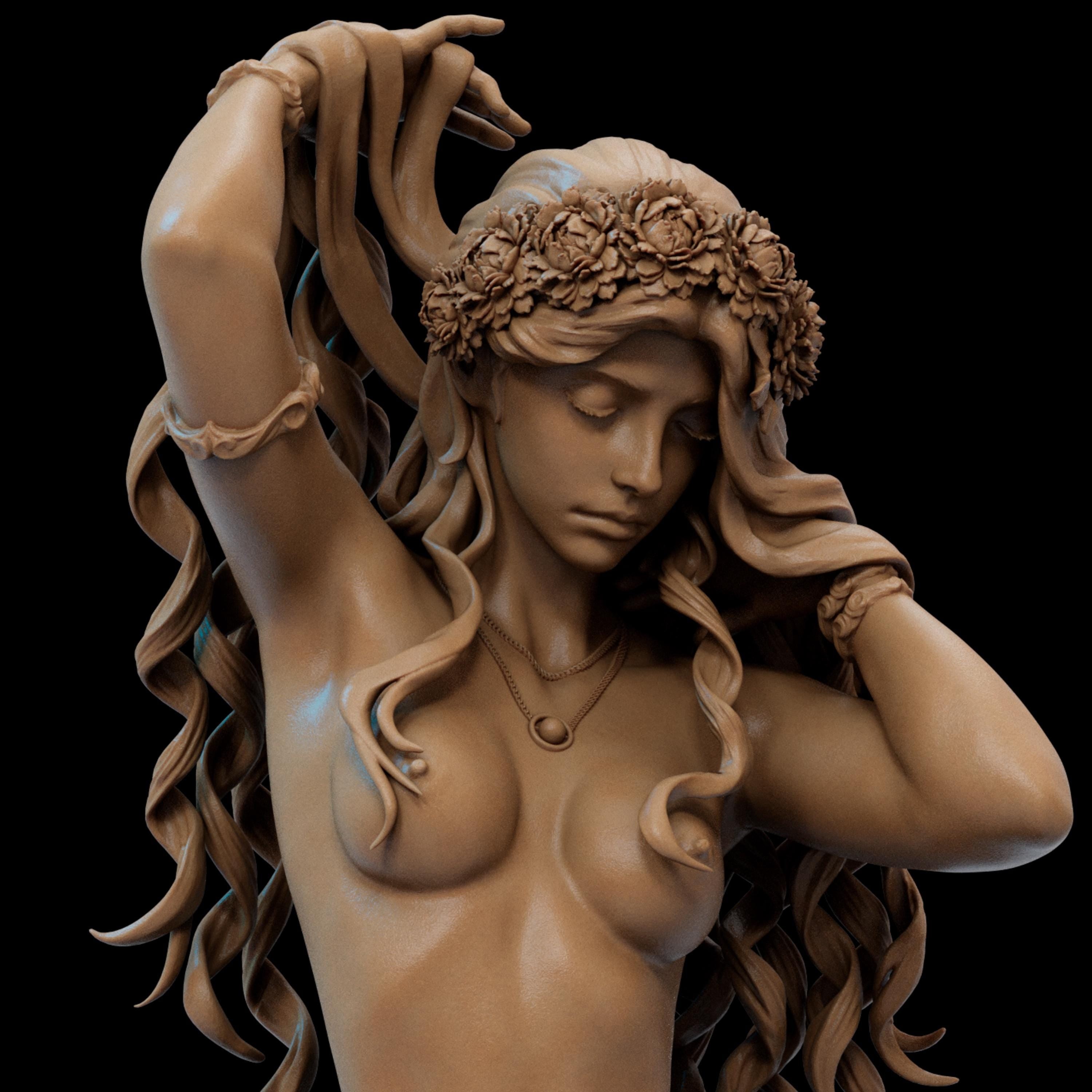Aphrodite 12K Resin Figure: Femme Fatale Fan Art (Unassembled/Painted)