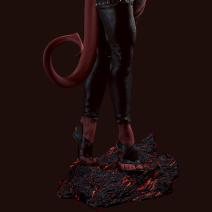 Infernal Battle Maiden | 12K Resin Print | Tiefling Barbarian Fantasy Figure | Unassembled / Painted GK Kit