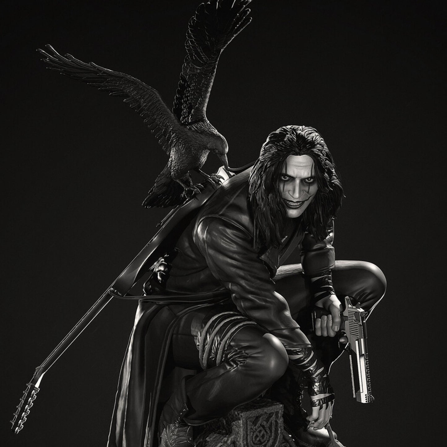 Dark Avenger Resin Figure – 12K High Detail – Unpainted / Painted – Gothic Fantasy Collectible Kit