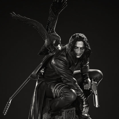 Dark Avenger Resin Figure – 12K High Detail – Unpainted / Painted – Gothic Fantasy Collectible Kit