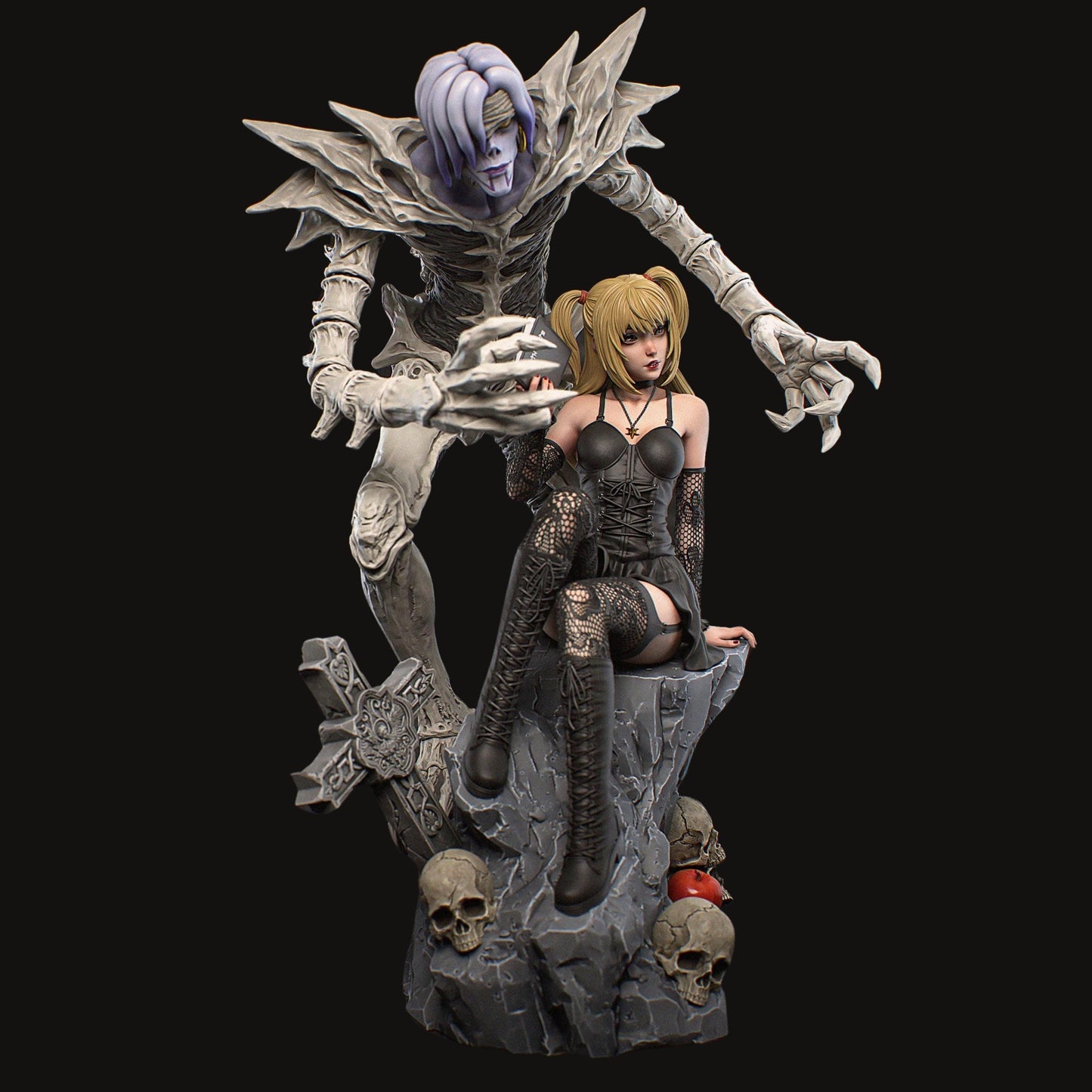 Dark Femme Resin Figure – 12K High Detail – Unpainted / Painted – Fantasy Collectible Kit