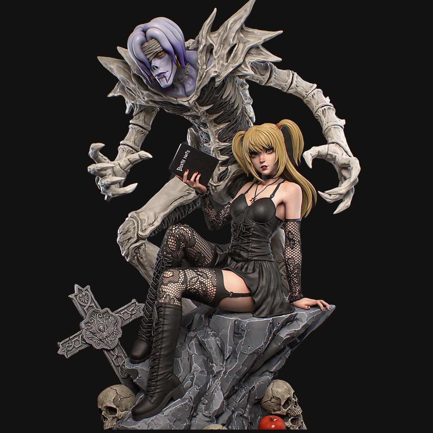 Dark Femme Resin Figure – 12K High Detail – Unpainted / Painted – Fantasy Collectible Kit