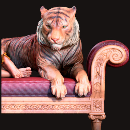 Exotic Princess & Panther Resin Figure – 12K High Detail – Unpainted / Painted – Fantasy Collectible Kit