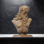 Hades Bust: 12K Resin Mythology Character, Unpainted Miniature (Fan Art)