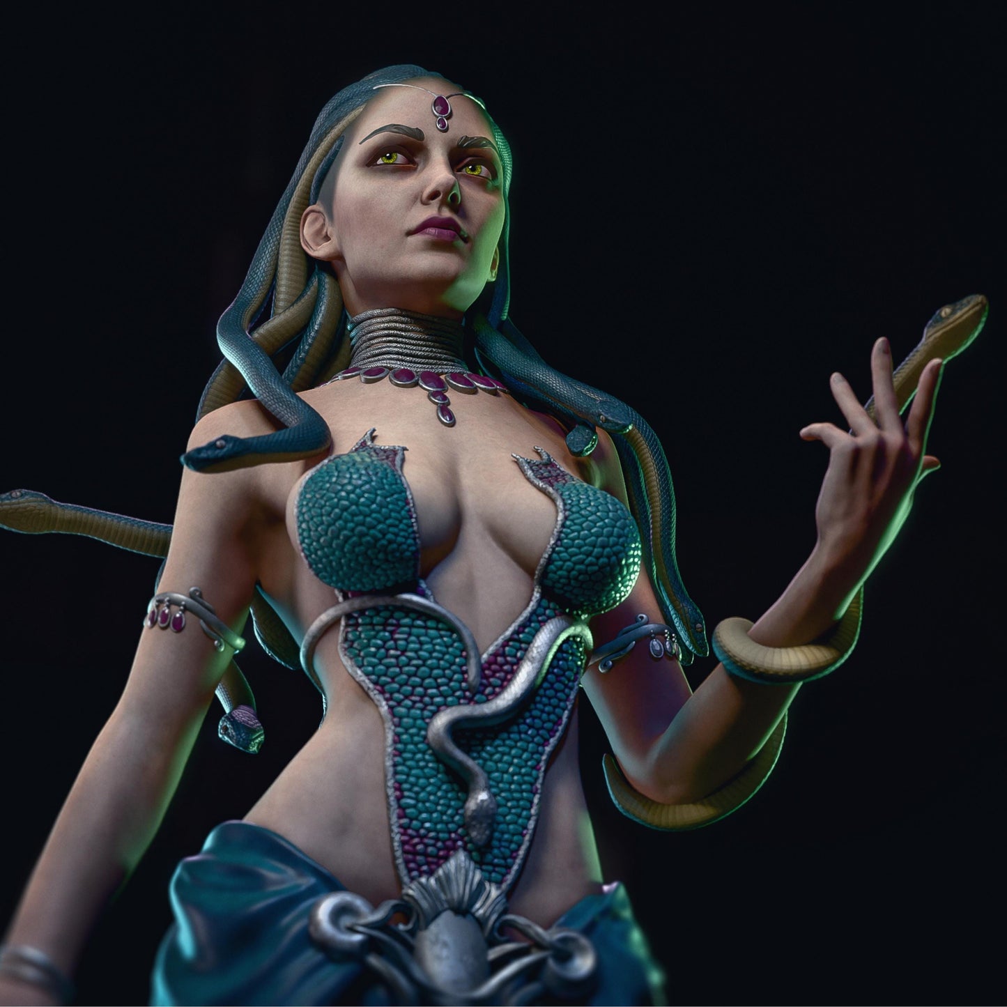 Medusa Mythology Model: 12K Resin Figure, Unpainted GK Kit