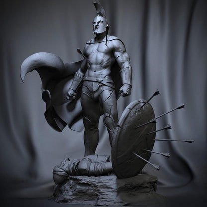 Spartan Warlord King | 12K Resin Print | Mythology Resin Figure | Unassembled / Unpainted GK Kit