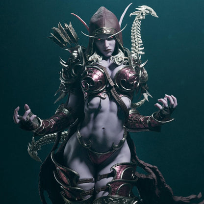 Dark Rangeress 12K Resin Figurine: NSFW Fantasy Model - Unpainted / Painted