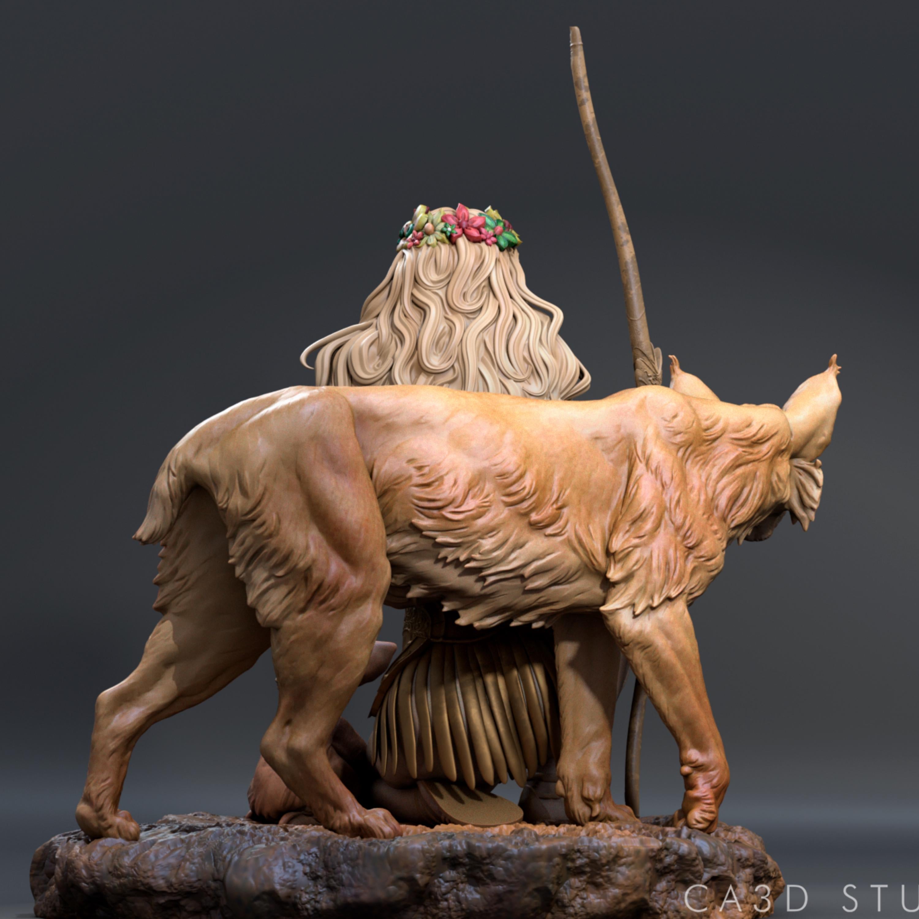 Artemis 12K Resin Figure: Femme Fatale Fantasy Model - Unpainted / Painted