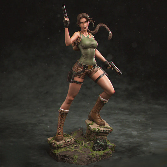 Emerald Tomb Huntress | 12K Resin Print | Femme Fatale Fantasy Figure | Unassembled / Painted GK Kit