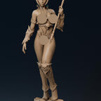12K Resin Dark Enchantress Figure: Femme Fatale Fantasy Model Kit