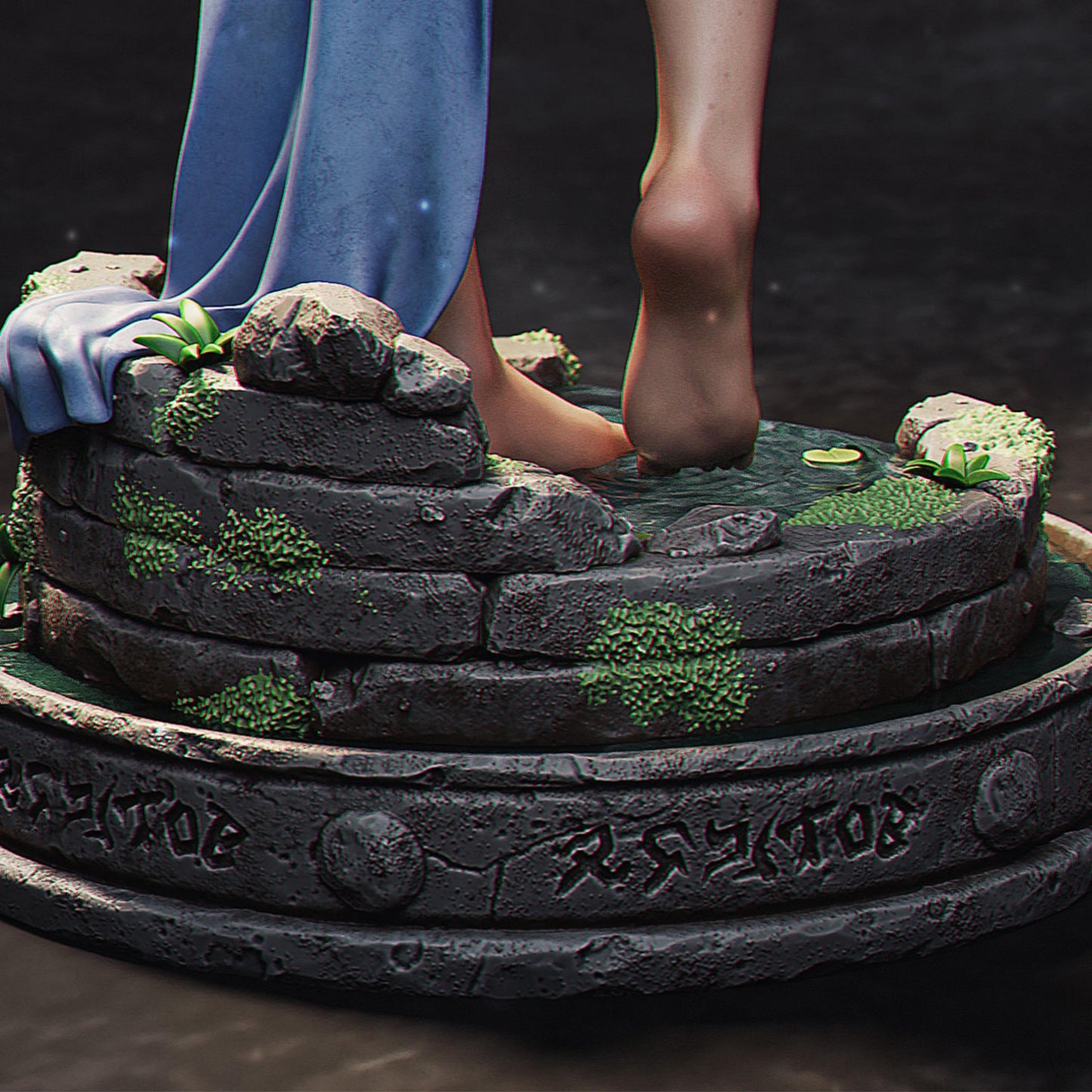 Mystic Princess Resin Figure – 12K High Detail – Unpainted / Painted – Fantasy Collectible Kit