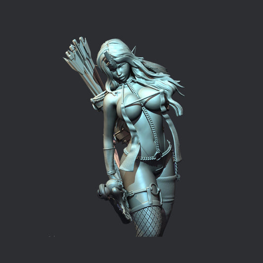Sexy Female Archer 3D Figure - 12K Resin Print - Unassembled / Unpainted /  Options - Highly Detailed Fan Art Collectible Statue