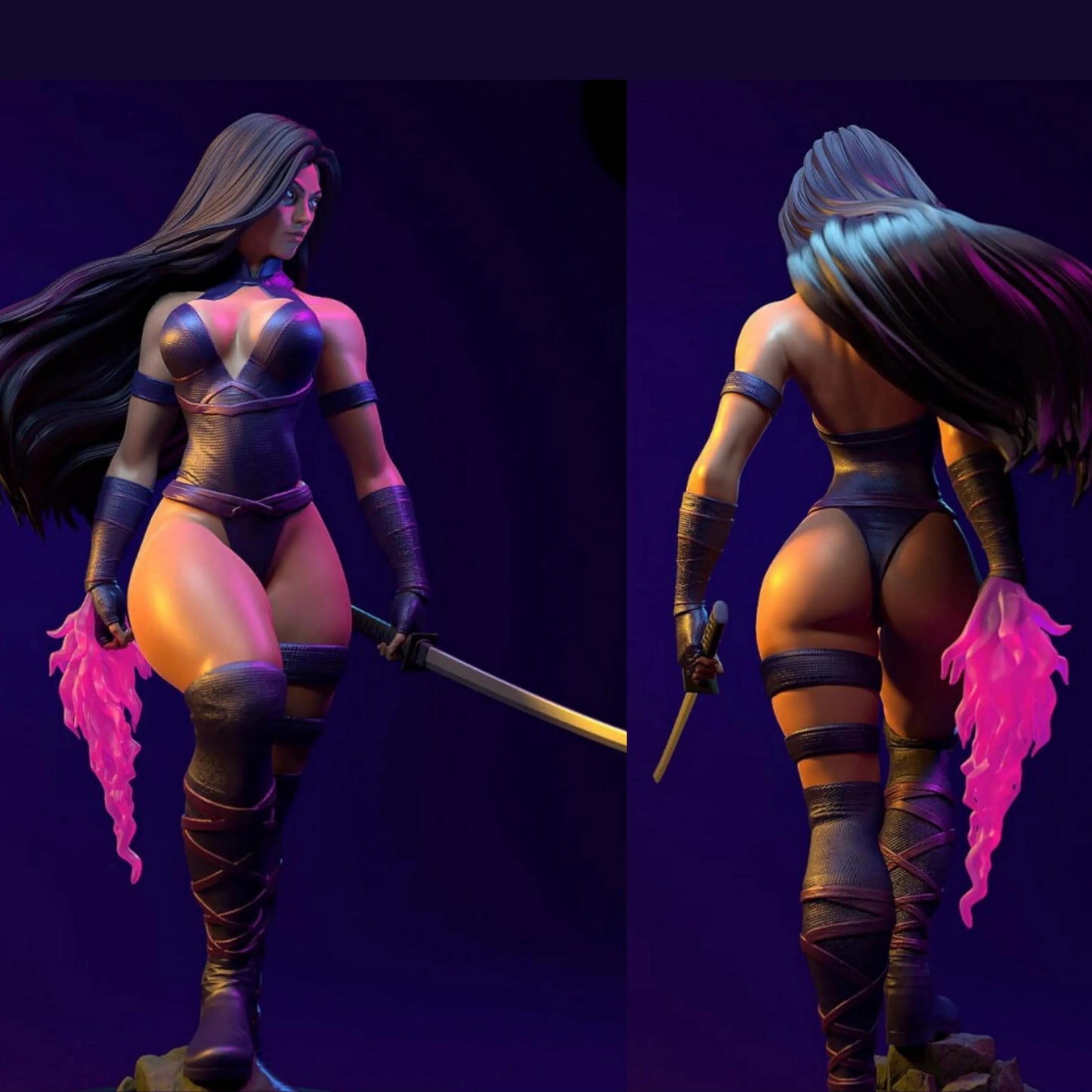 Shadow Ninja Warrior Resin Figure – 12K High Detail – Unpainted – Fantasy Model Kit