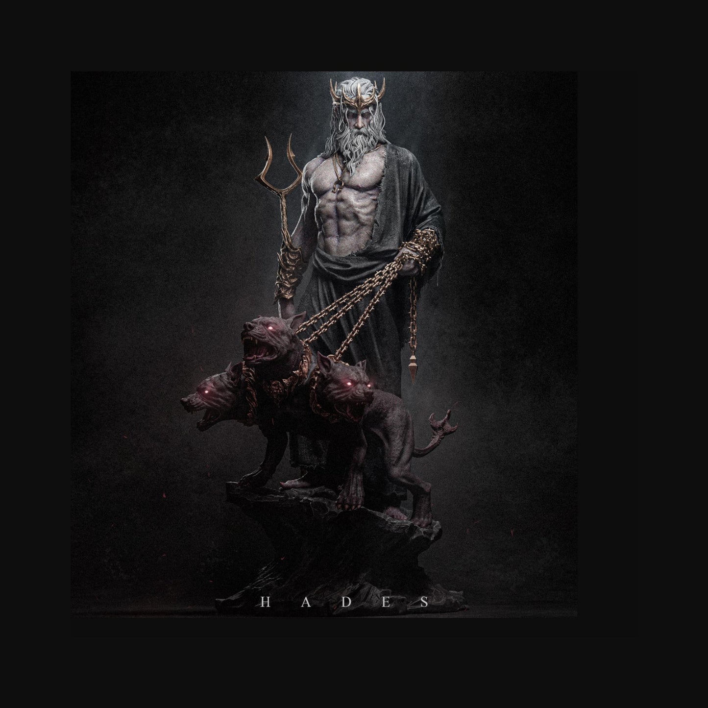 Hades Greek Mythology Model: 12k Resin 3D Printed Sculpture
