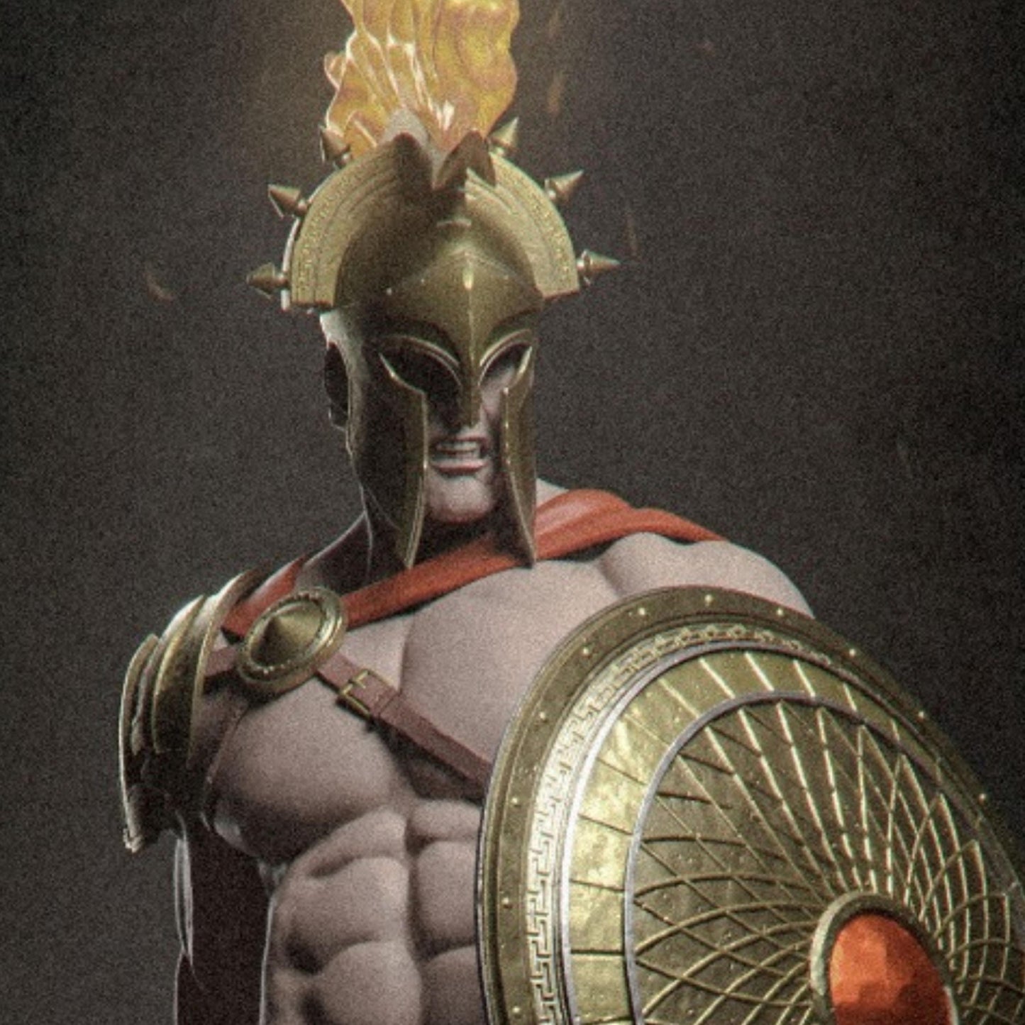 Ares Greek God Figure: 12K Resin Print, Unpainted/Painted CA3D Fan Art