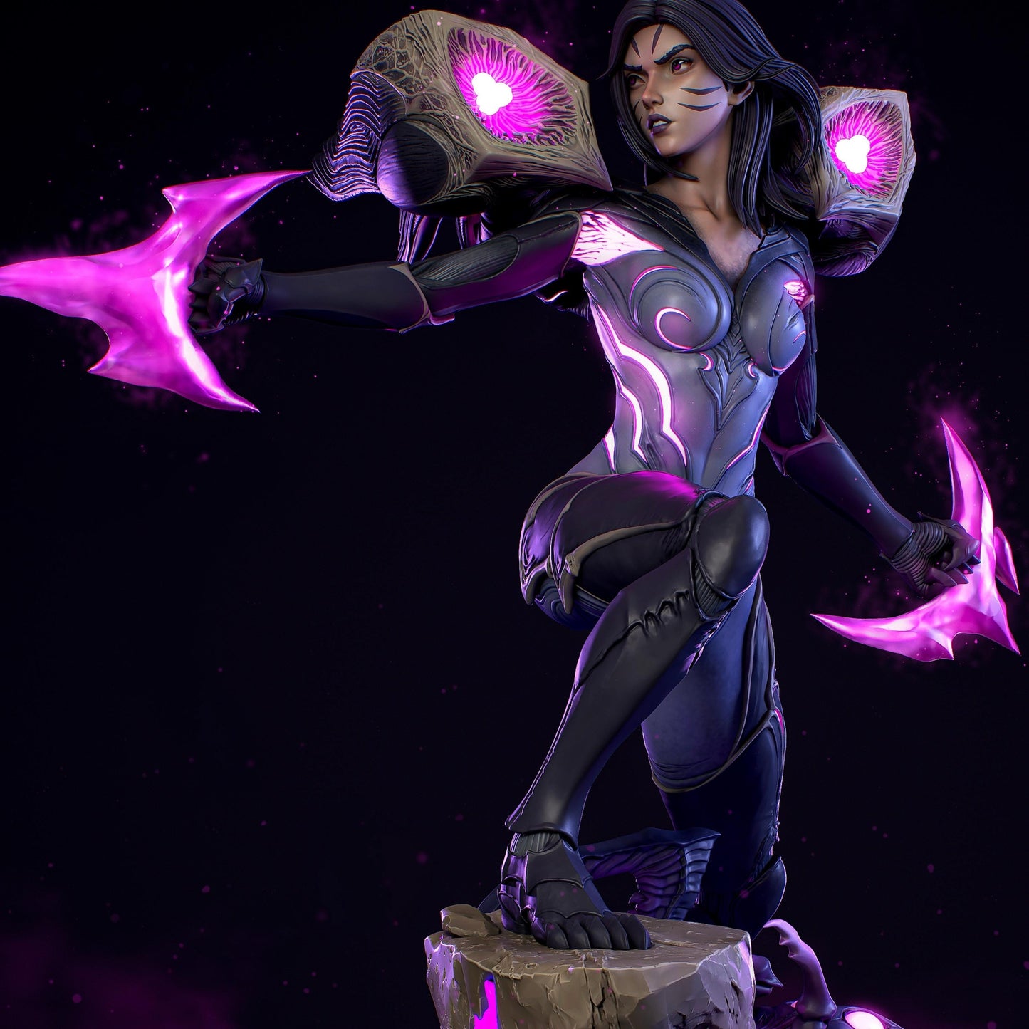 Void Huntress Resin Figure – 12K High Detail – Unpainted / Painted – Fantasy Model Kit