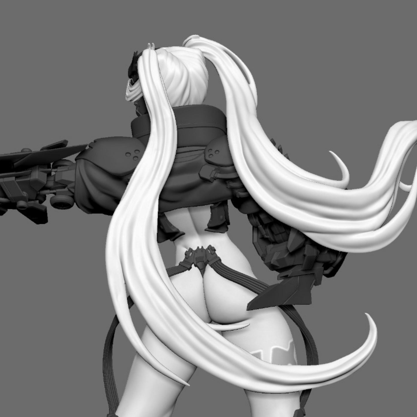 Iron Vixen Smasher | 12K Resin Print | Femme Fatale Fantasy Figure | Unassembled / Painted GK Kit