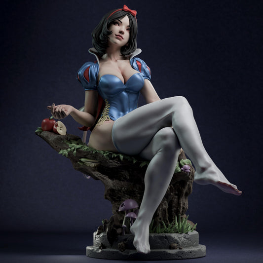Ivory Rose Enchantress | 12K Resin Print | Femme Fatale Fantasy Figure | Unassembled / Unpainted GK Kit