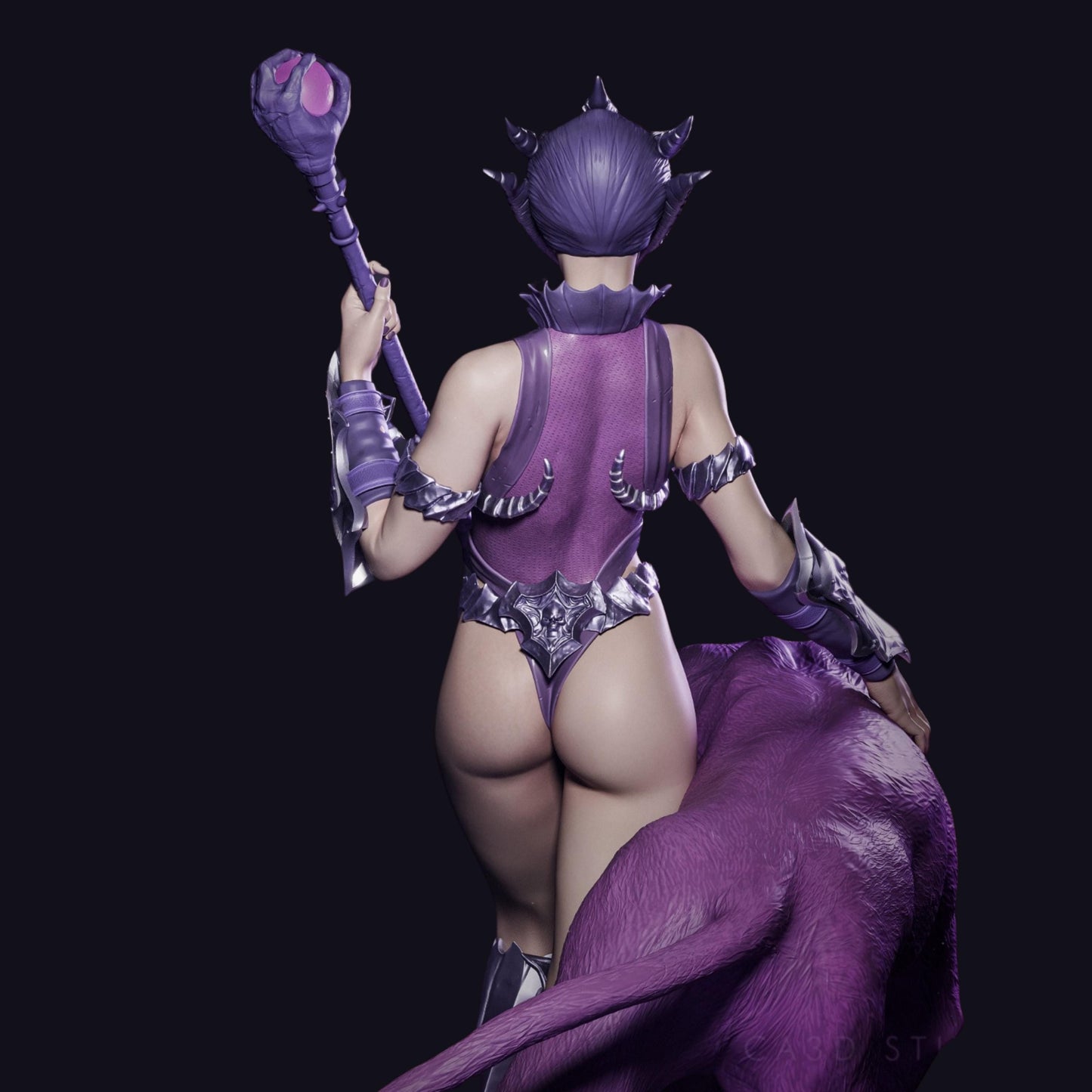 Mystic Femme Fatale Resin Figure – 12K High Detail – Unpainted / Painted – Fantasy Model Kit