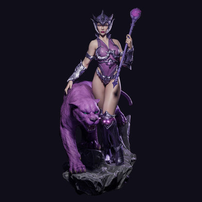 Mystic Femme Fatale Resin Figure – 12K High Detail – Unpainted / Painted – Fantasy Model Kit