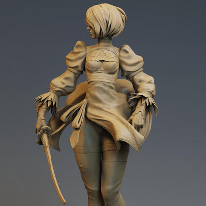 Cyber Sexy NSFW Femme Figure  – 12K Resin 3D Printed Figure | CA3D Fan Art | Unassembled GK Kit