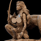 Artemis 12K Resin Figure: Femme Fatale Fantasy Model - Unpainted / Painted