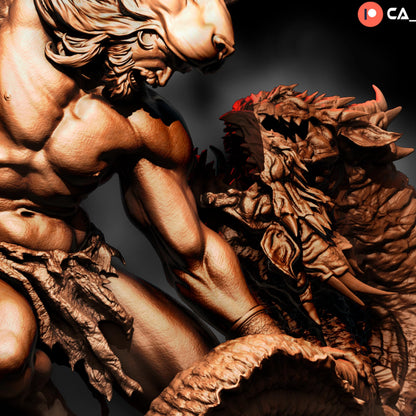 Hercules Greek Mythology 3D Printed Figure Kit: Unassembled Resin Model