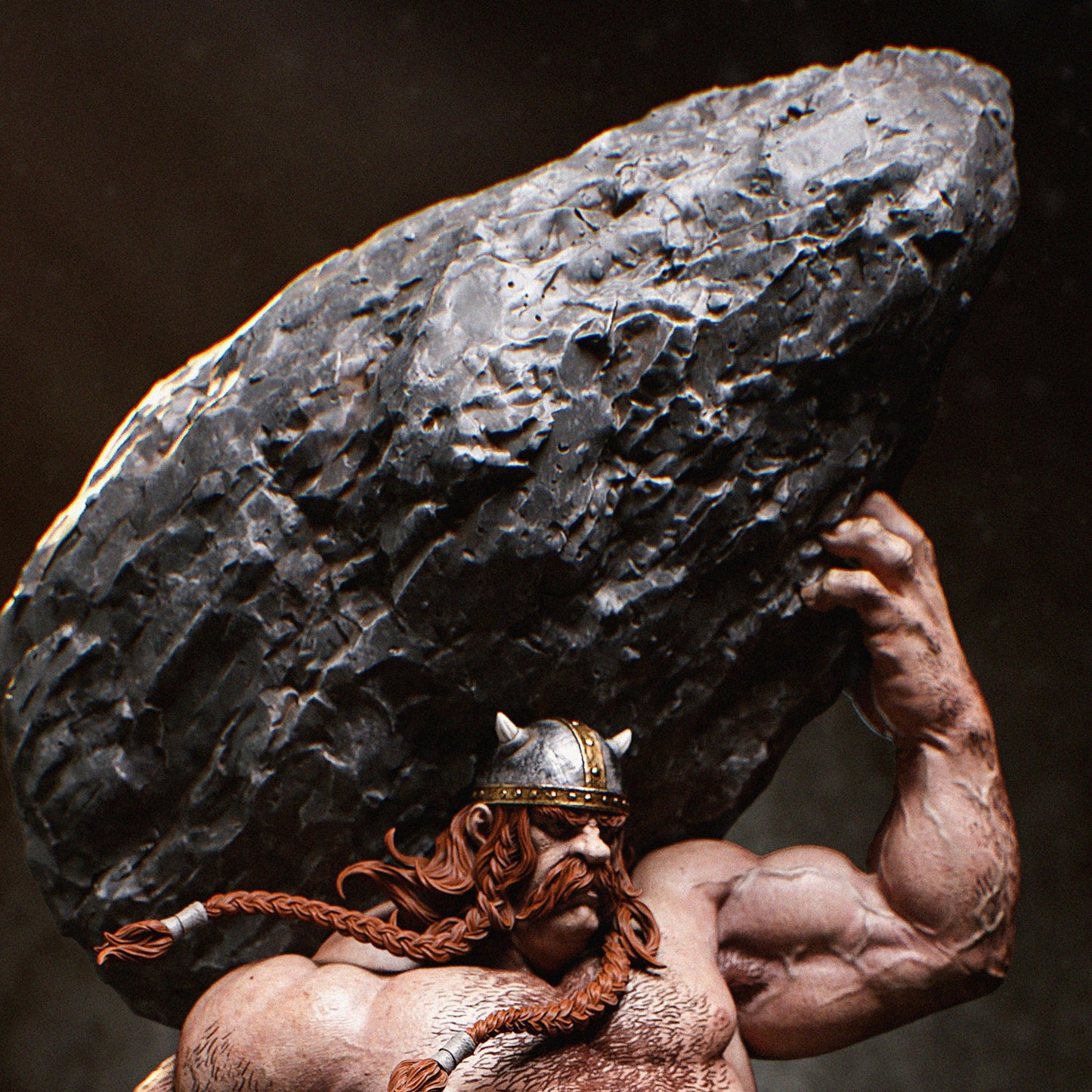 Strong Barbarian Resin Figure – 12K High Detail – Unpainted / Painted – Fantasy Collectible Kit